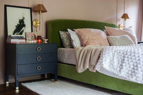 Lorna 3 Drawer Contemporary Night Stand- FOX6232B- Bedroom
